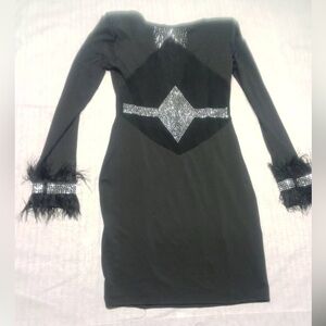 HL black party dress